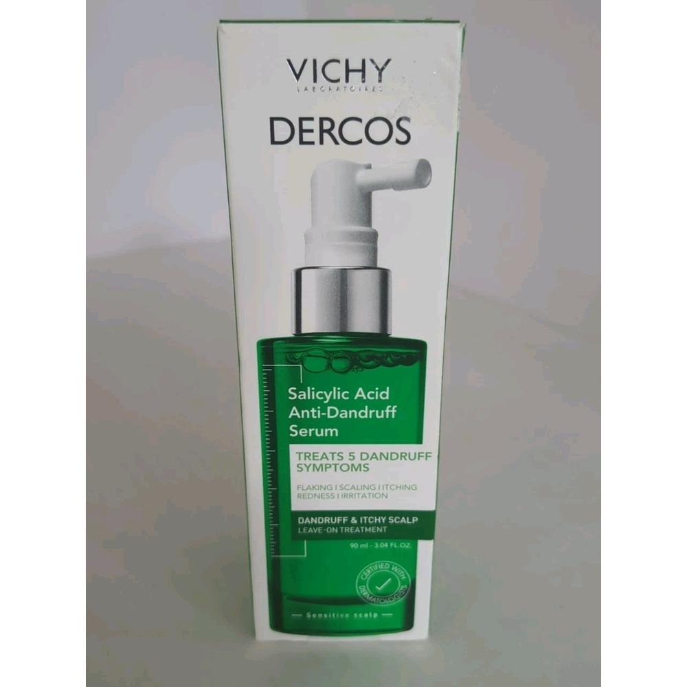 NEW VICHY LABORATORIES DERCOS SALICYLIC ACID ANTI-DANDRUFF SERUM EXP 8/27